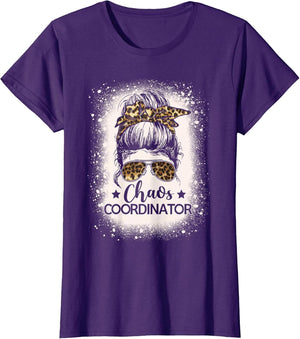 Chaos Coordinator Leopard Messy Bun Bleached Girls Women