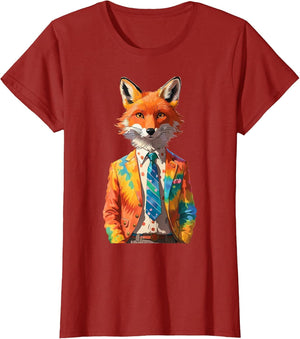 Mr. Fox in a tie dye Suit