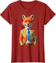 Mr. Fox in a tie dye Suit