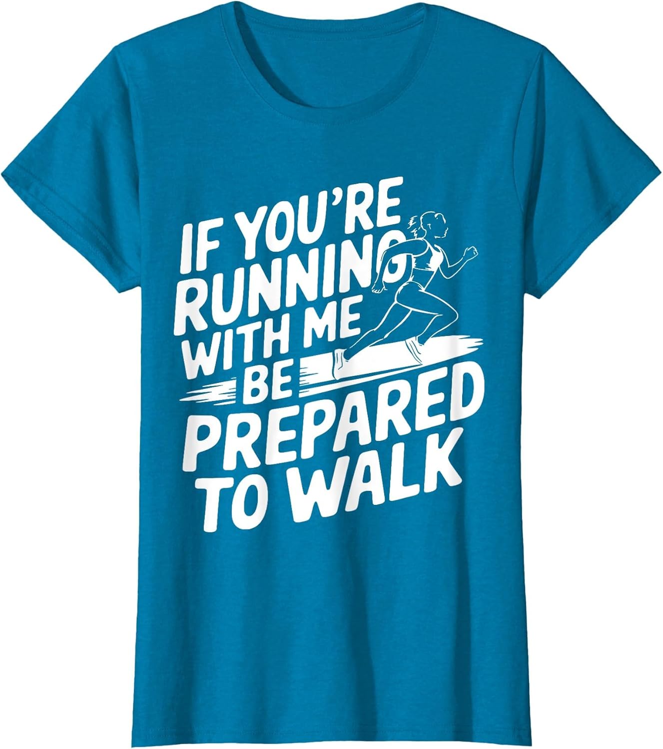 Running Girl Humor Design Funny Runner