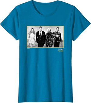 Schitt's Creek Cast Portrait with Alexis Johnny Moira David