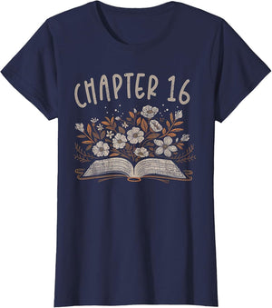 Chapter 16th Birthday Bookworm 16 Years Old for Book Lovers