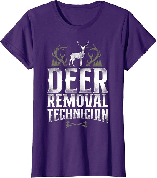 Buck Deer Hunting Hunter Vintage Deer Removal Technician