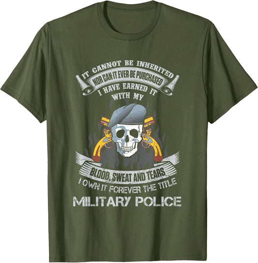 Own Forever The Title Military Police US Army MP Veteran