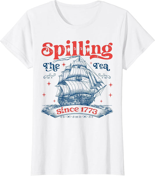 Vintage History Teacher Spilling The Tea Since 1773