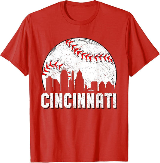 Vintage Cincinnati Funny Baseball Lovers Women Men Outfit