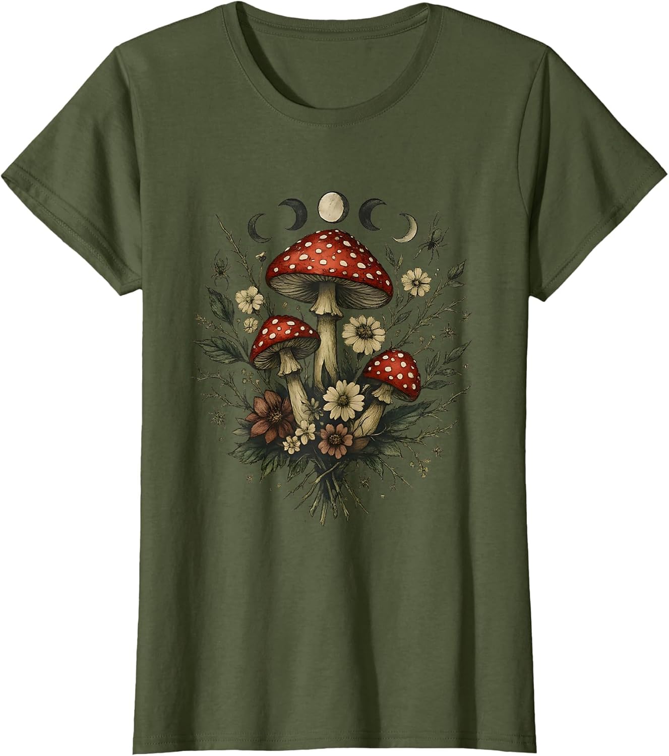Toadstool Witchy Botanical Moon Phases
