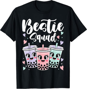 Bestie Squad Twin Day For Girls BFF Boba Tea Best Friend