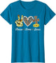 Leopard Peace Love Jesus Lovers Christ Cross Hippie