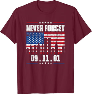 Never Forget September 11 2001 Memorial Day American Flag