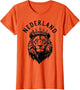 Nederland Netherlands Lion Dutch Holland Vintage Orange