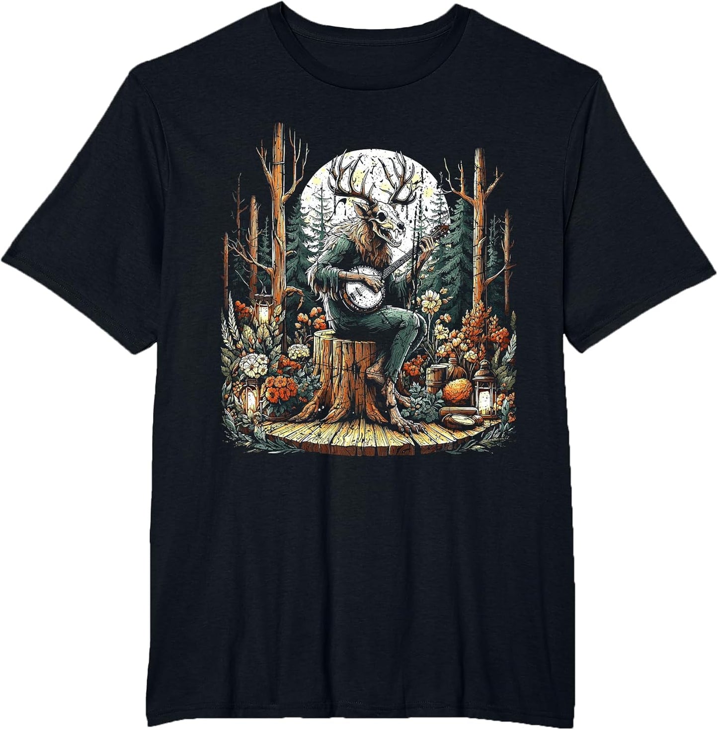 Vintage Wendigo Cryptid Camping