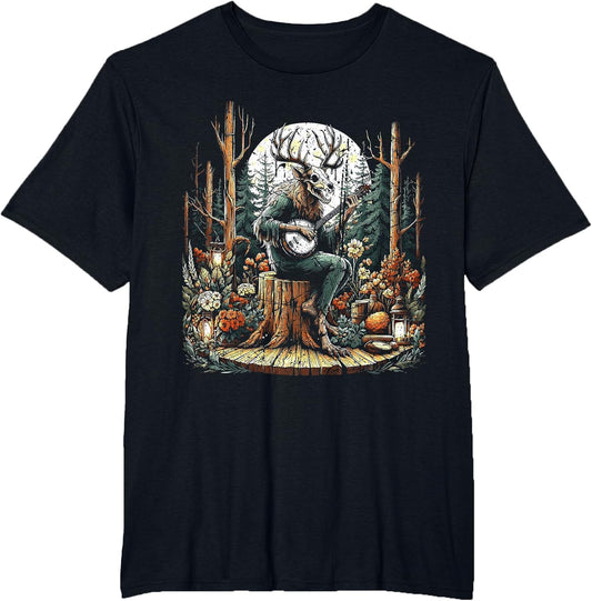 Vintage Wendigo Cryptid Camping