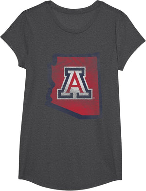 Arizona Wildcats Retro State Officially Licensed