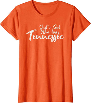 Just A Girl Who Loves Tennessee, Women's Cute