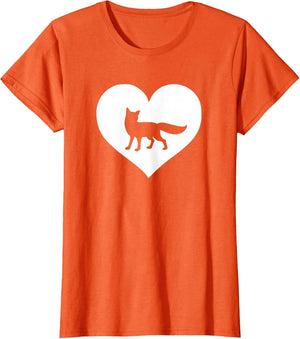 A Cute Purple or Pink Fox , Women, Orange, Medium