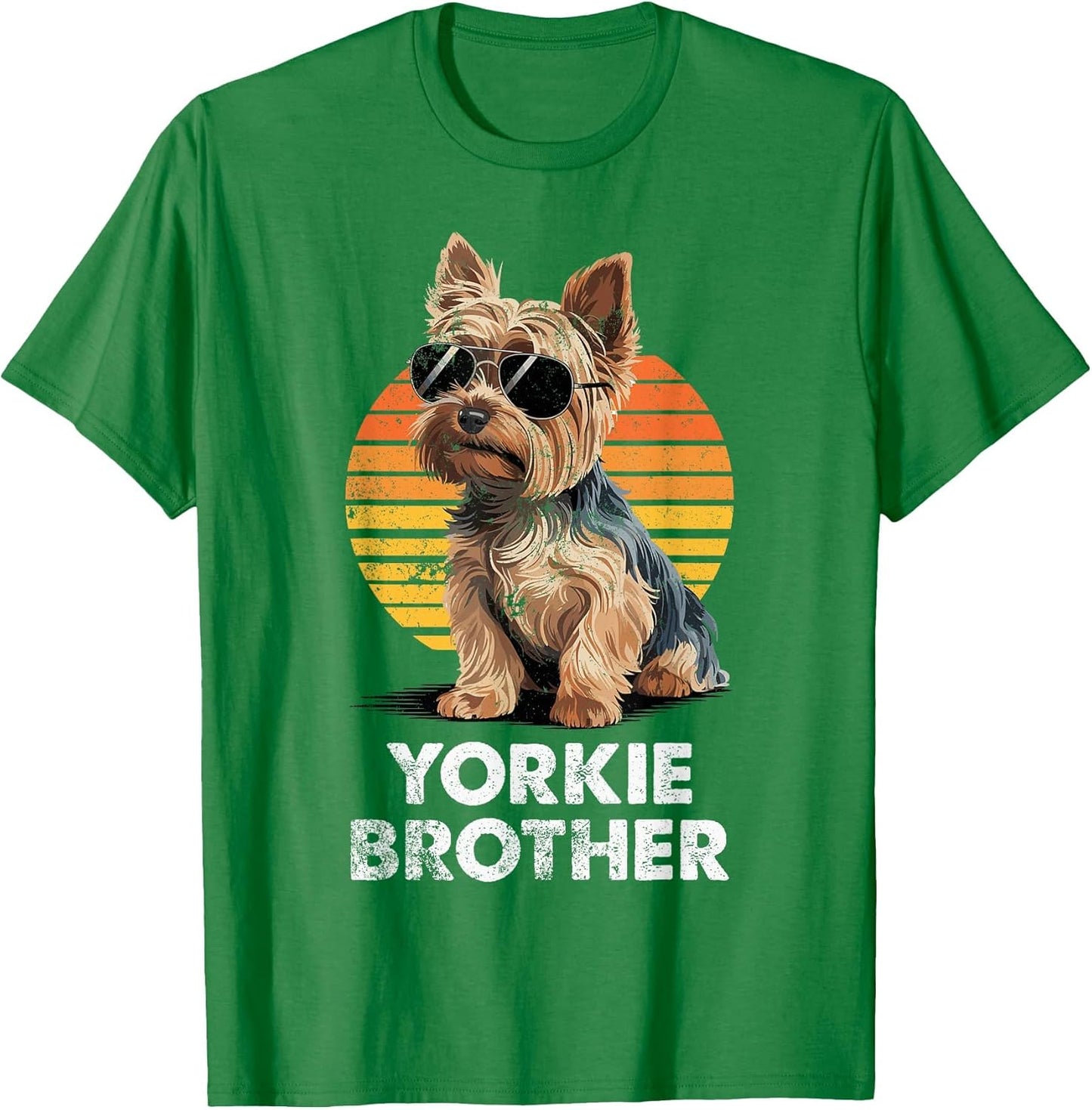 Cool Retro Yorkie Brother Funny Vintage Dog Owner