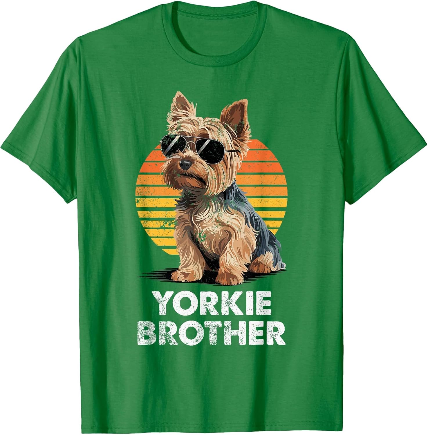Cool Retro Yorkie Brother Funny Vintage Dog Owner