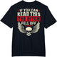 If You Can Read This The Bitch Fell Off Biker Back Print