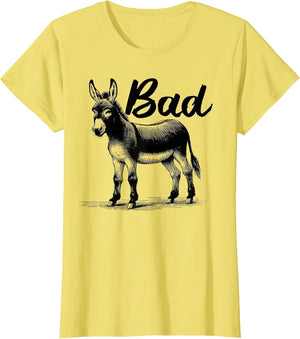 Funny Bad Ass Donkey Shirt Badass Donkey Retro Donkeys Meme