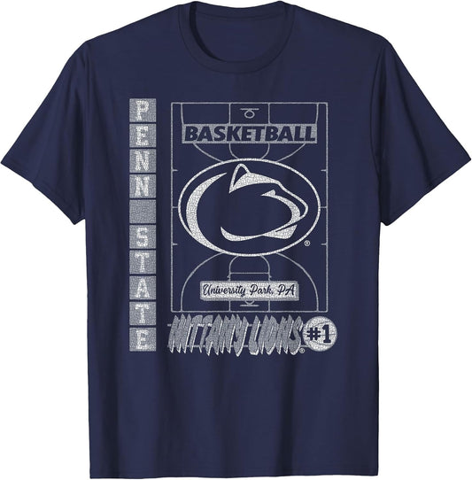 Penn State Nittany Lions Basketball Vintage Court Navy