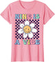 Nine is A Vibe Cute Groovy 9th Birthday Party Daisy Flower