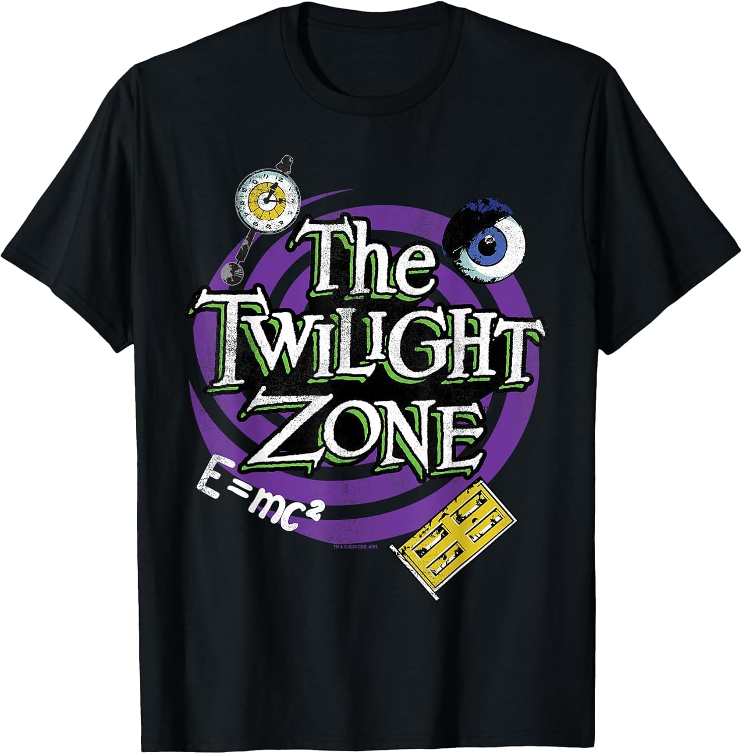 The Twilight Zone Title Halloween Spiral Door Purple