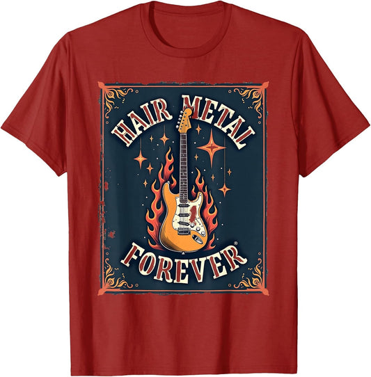 Hair Metal Forever 80s Rock Band Graphic Design