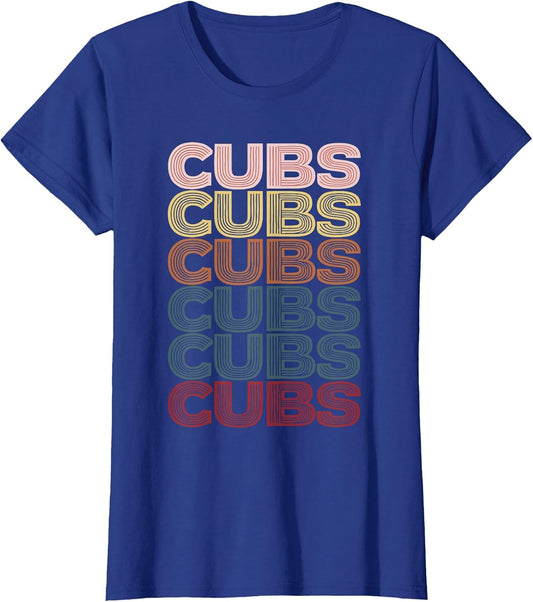 Retro Cubs Name Throwback Vintage