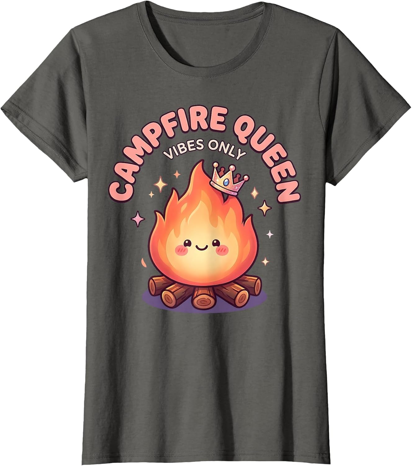 Campfire Queen Vibes Only Women's Camping Design