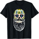 Bearded Sugar Skull Men Apparel Halloween Dia De Los Muertos
