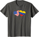 USA Venezuela Flag Hearts T Shirt Venezuelan American Love