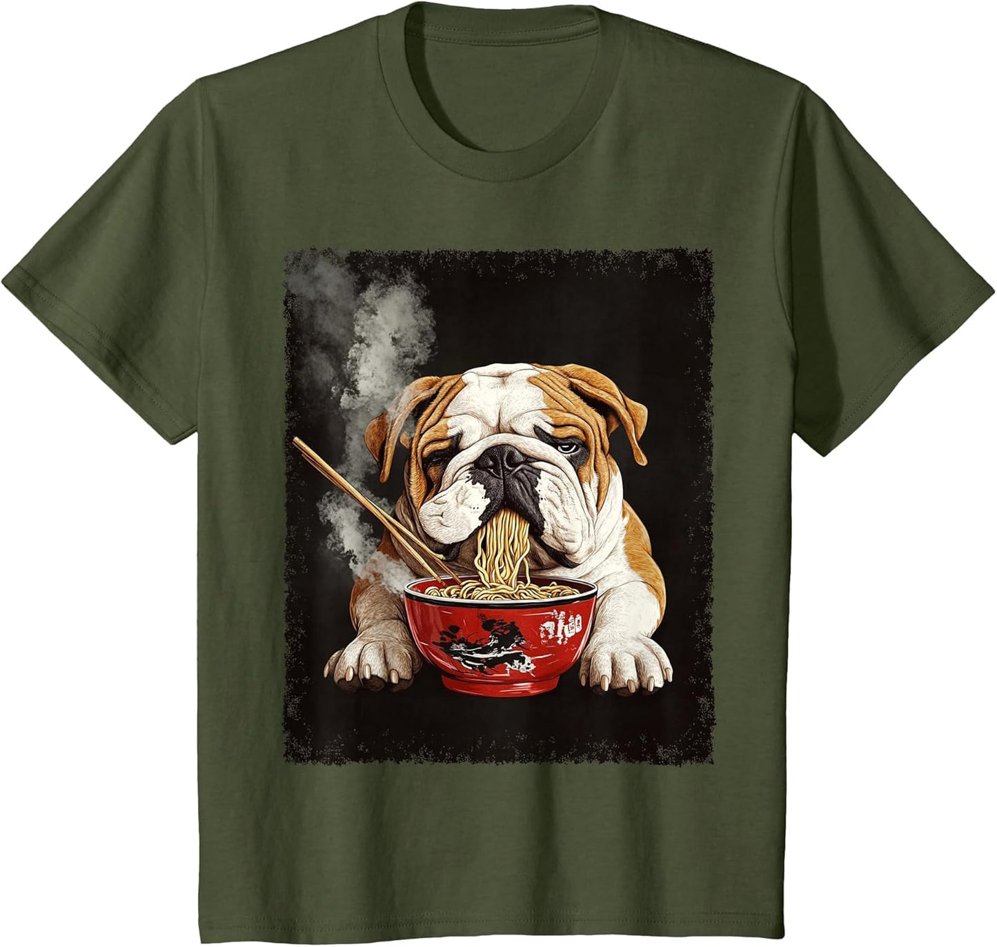 English Bulldog Dog Ramen