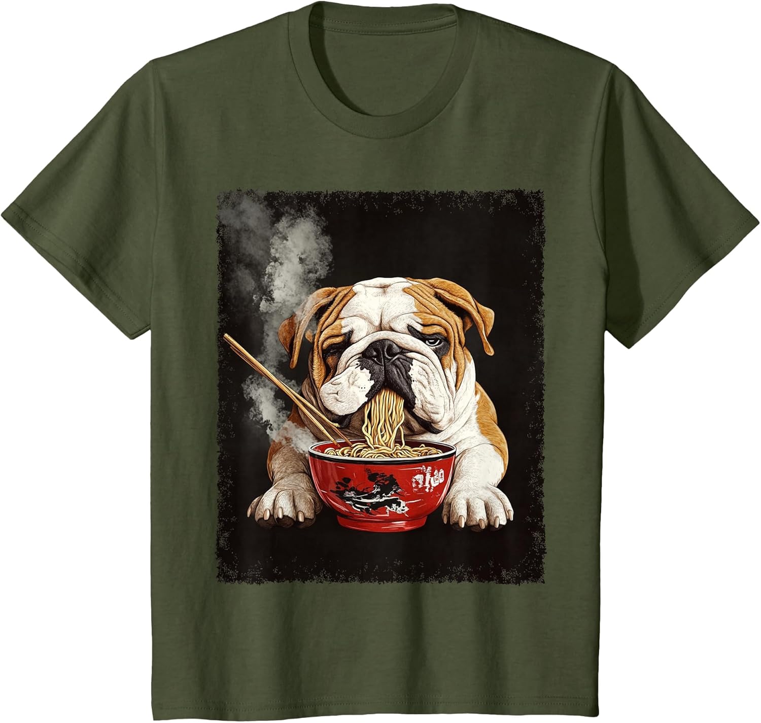 English Bulldog Dog Ramen