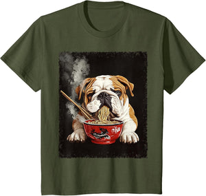 English Bulldog Dog Ramen