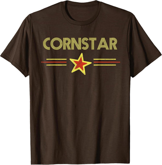 Corn Star - Retro 80s Cornhole Team Funny Vintage Graphic