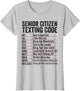 Senior Citizen Texting Code Funny Old People Grandpa