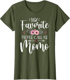 My Favorite People Call Me Momo Funny Floral Mother's Day