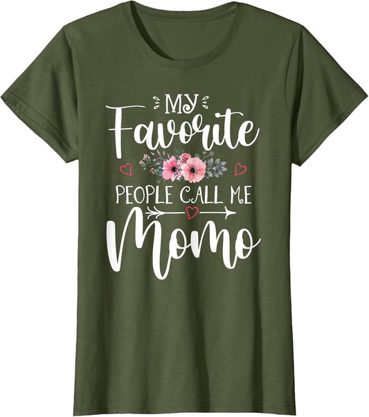 My Favorite People Call Me Momo Funny Floral Mother's Day
