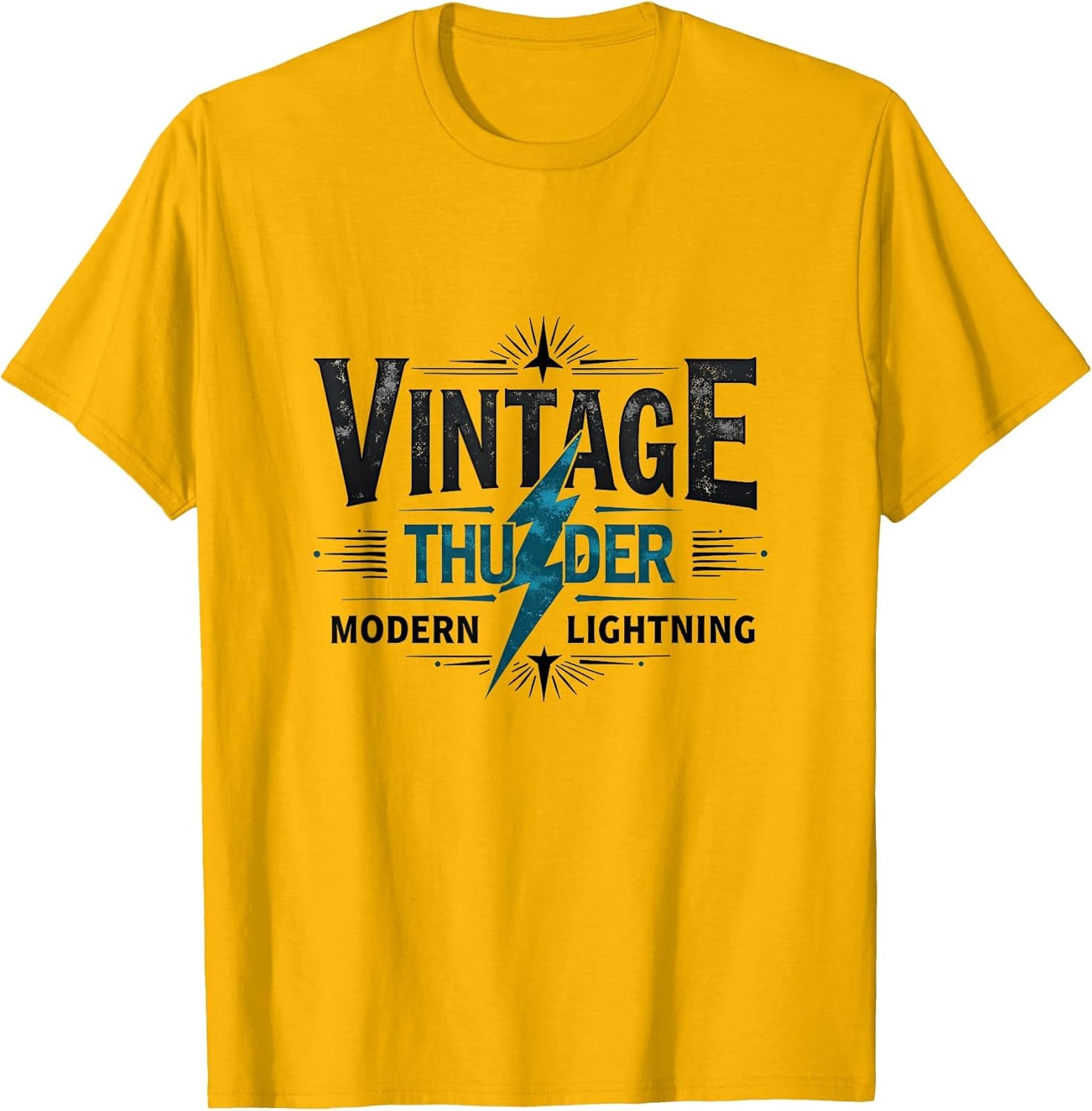 Vintage Thunder Modern Lightning Retro Design