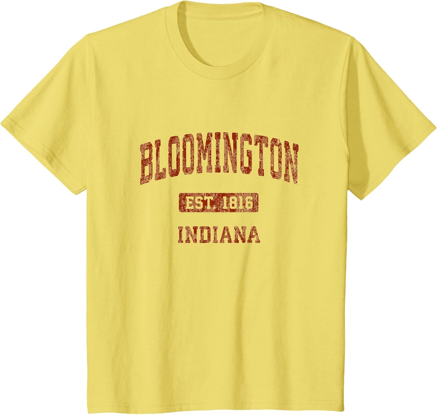 Bloomington Indiana in Vintage Athletic Sports Design