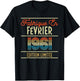 65 Ans Anniversaire Millésime Vintage Homme Février 1961