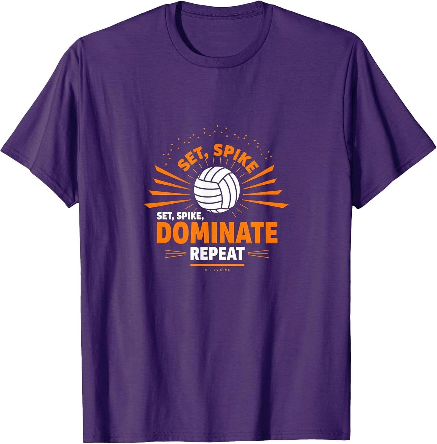 Set Spike Dominate Repeat Volleyball Player Gift