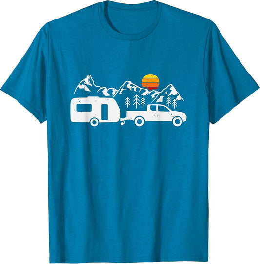 Caravan Camping Trailer Mountains Camper