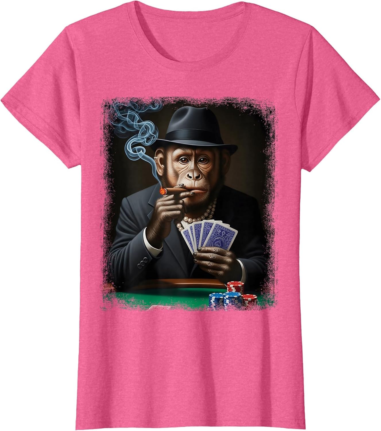 Gambling Casino Cool Monkey in Suit Funny Poker Animal