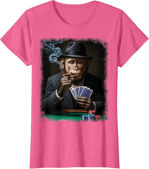 Gambling Casino Cool Monkey in Suit Funny Poker Animal