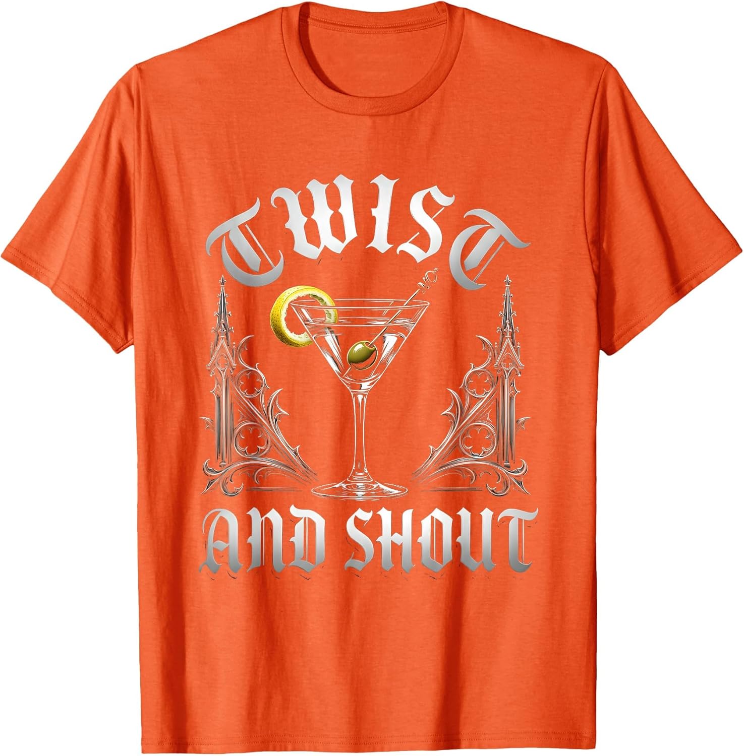 Twist and Shout Martini Cocktail Graphic Design