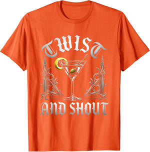 Twist and Shout Martini Cocktail Graphic Design