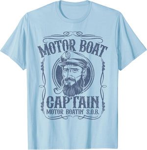 Motor Boat Captain Funny Pontoon Boating Motor Boatin Lake