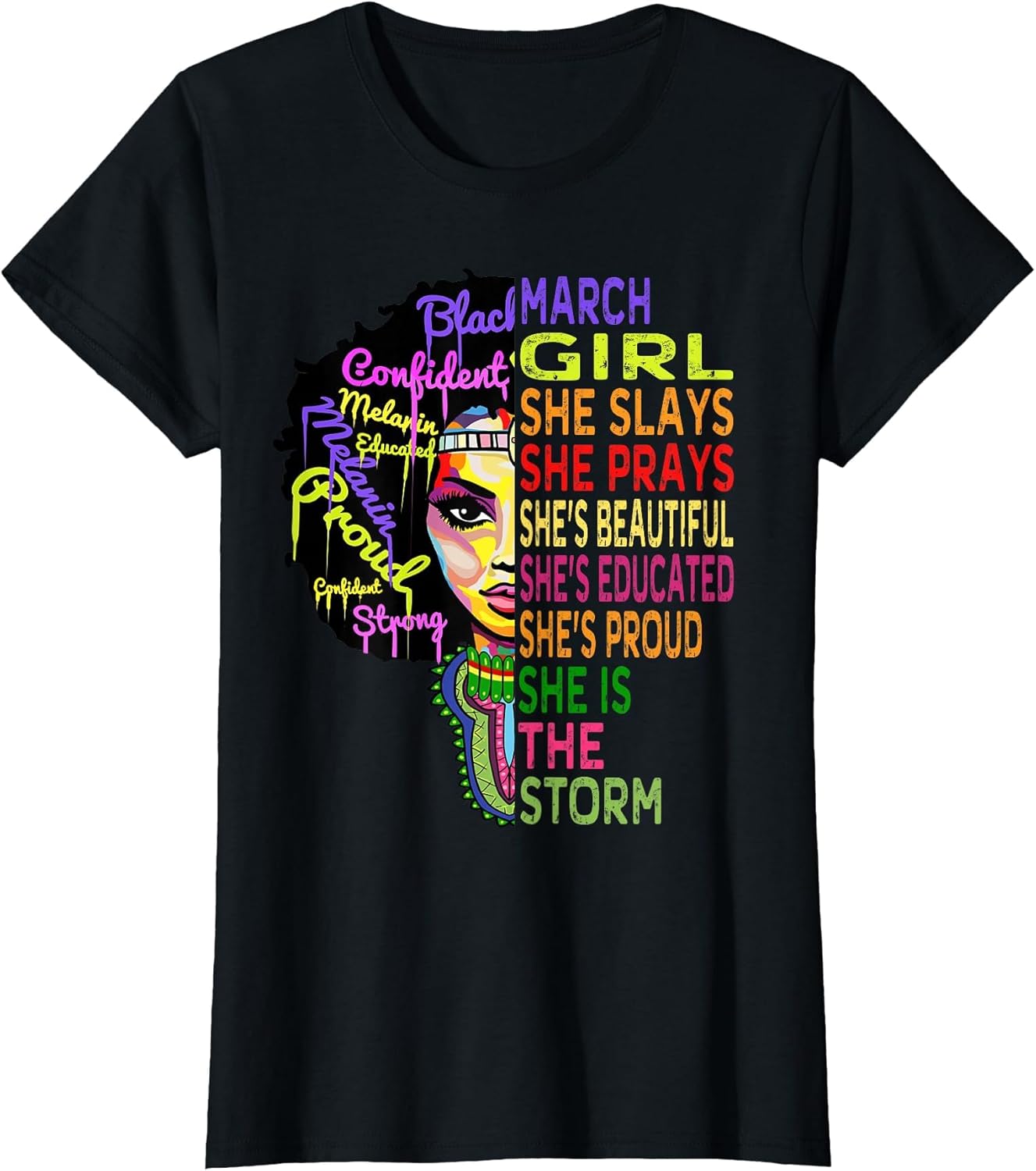 March Birthday Girl Queens are Born in March Shirt